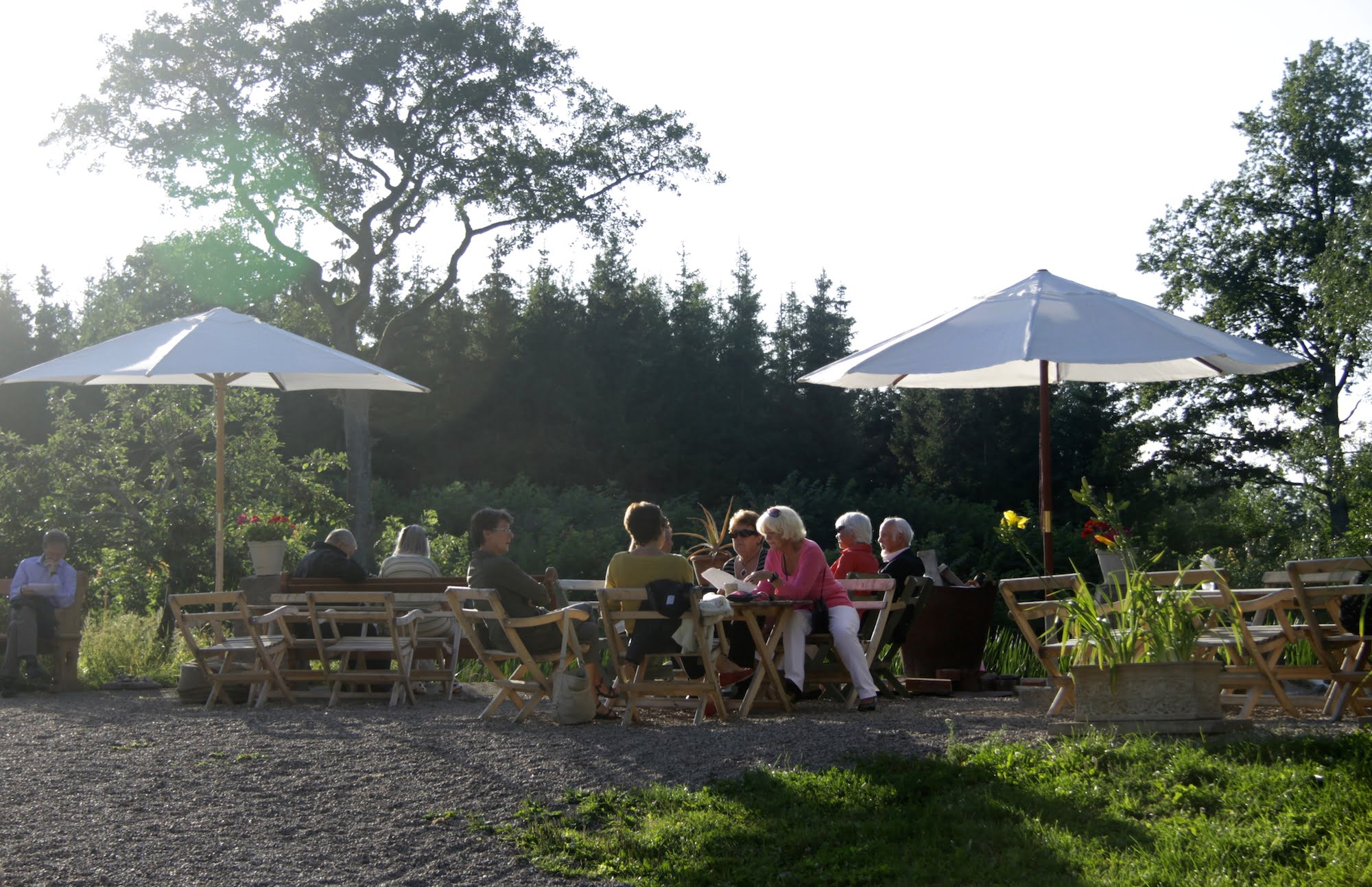 Forsby kvarn kafe uteservering