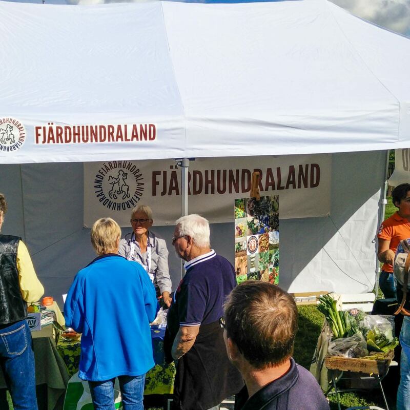 Fjärdhundraland på marknad Smaka på enkoping