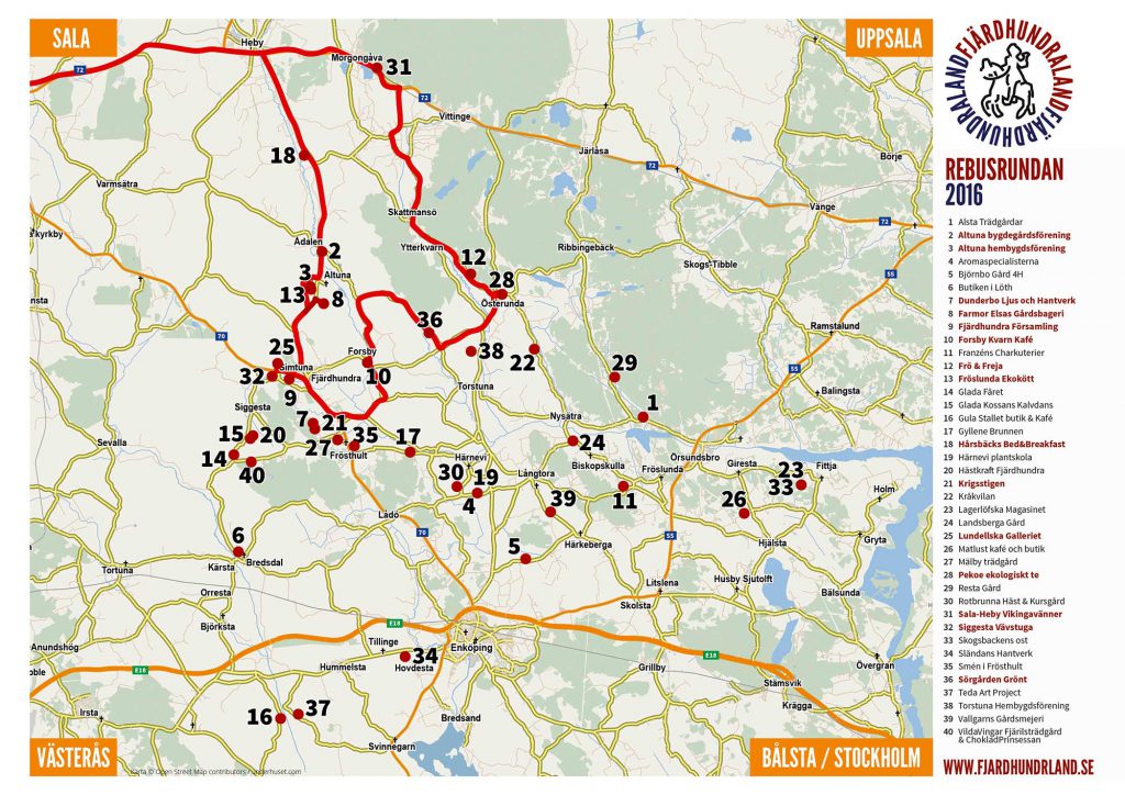 Map Rebus Round Sala Heby