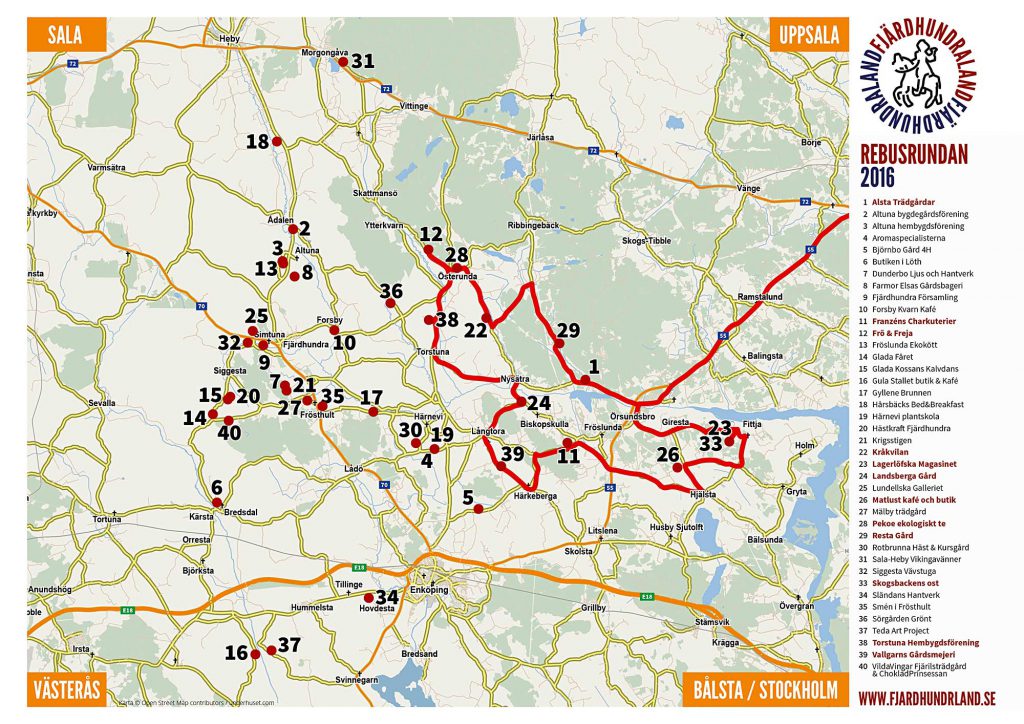 Map Rebus Round Uppsala