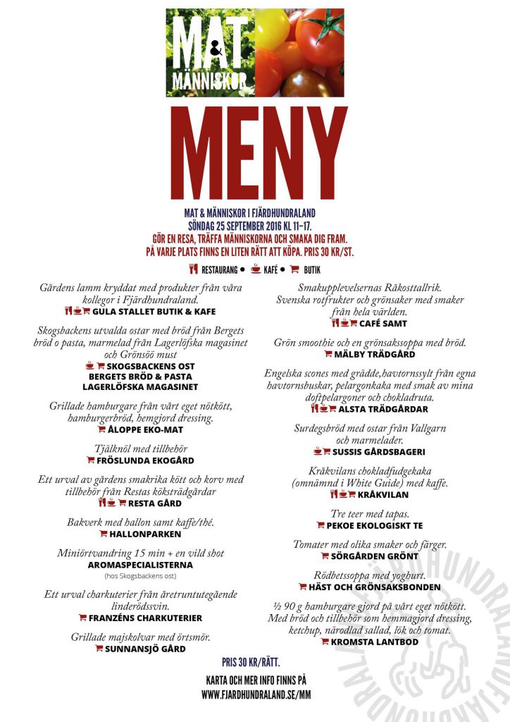 Food & people menu