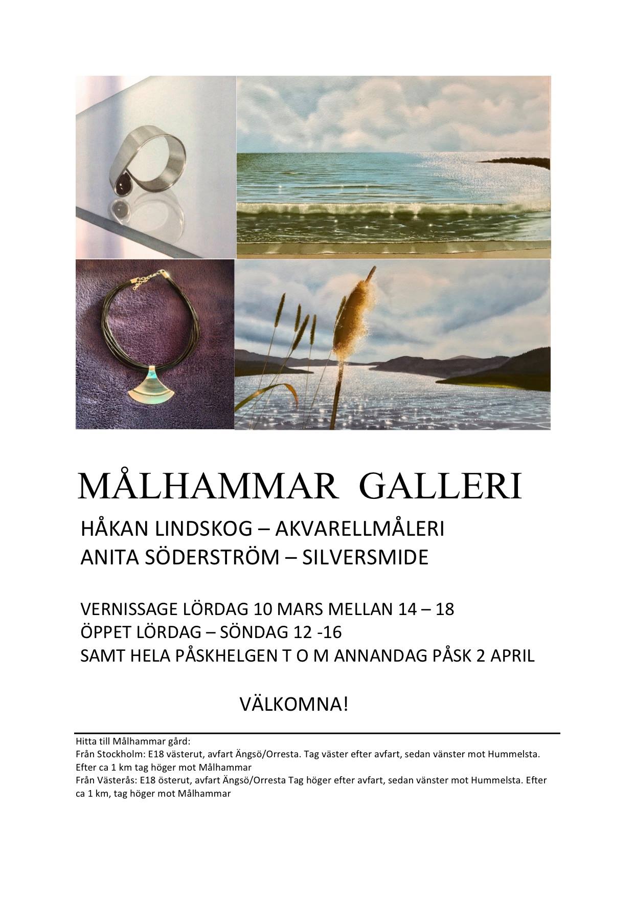 Målhammar galleri: Håkan Lindskog och Anita Söderström