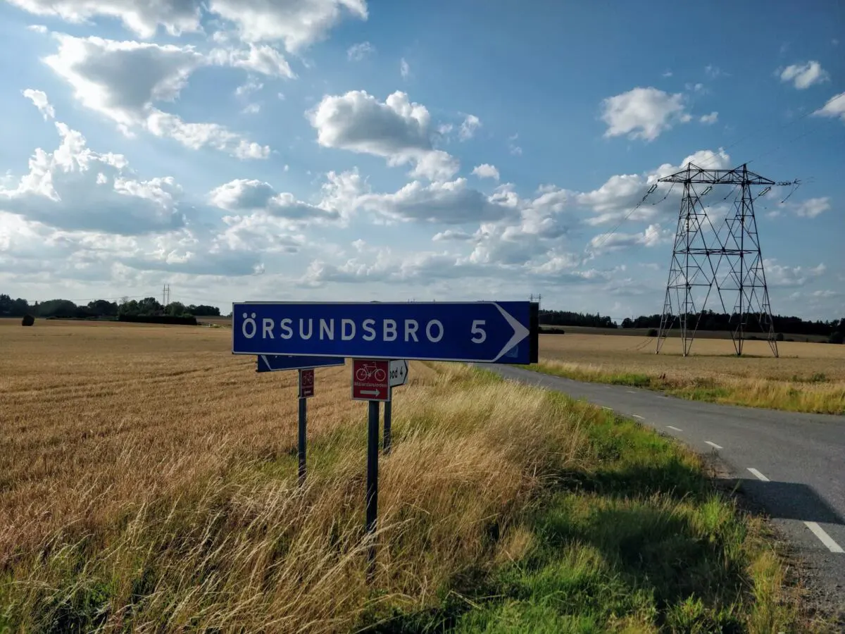 Mälardalsleden 1 Mälardalsleden, skylt mot Örsundsbro