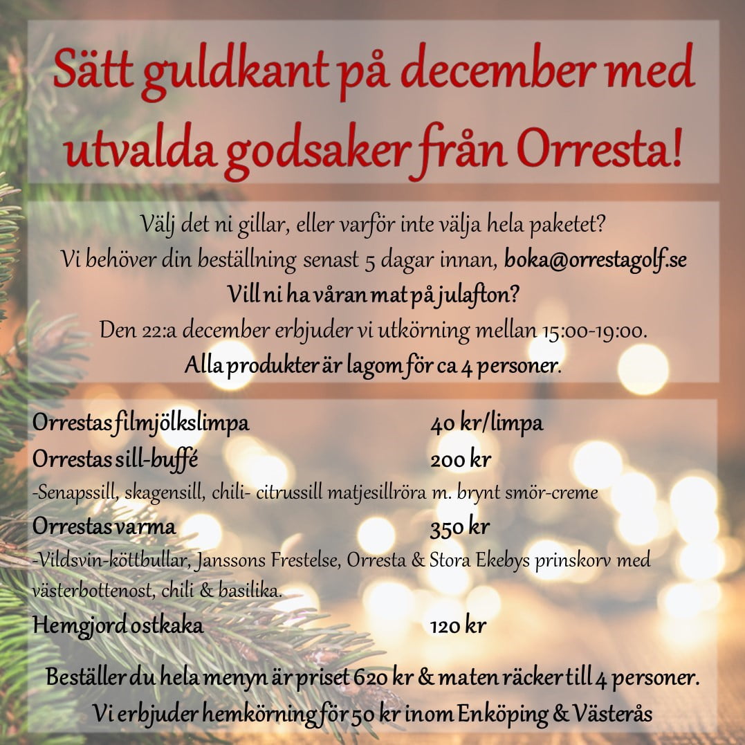 Sätt guldkant på december med utvalda godsaker från Orresta! 1 satt guldkant pa december 1