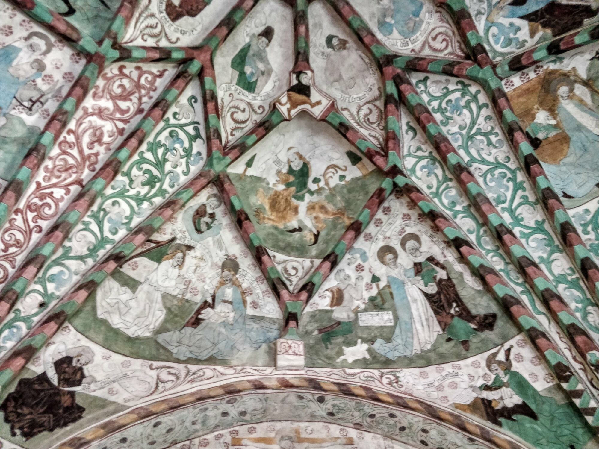 Härnevi church, paintings by Albertus Pictor