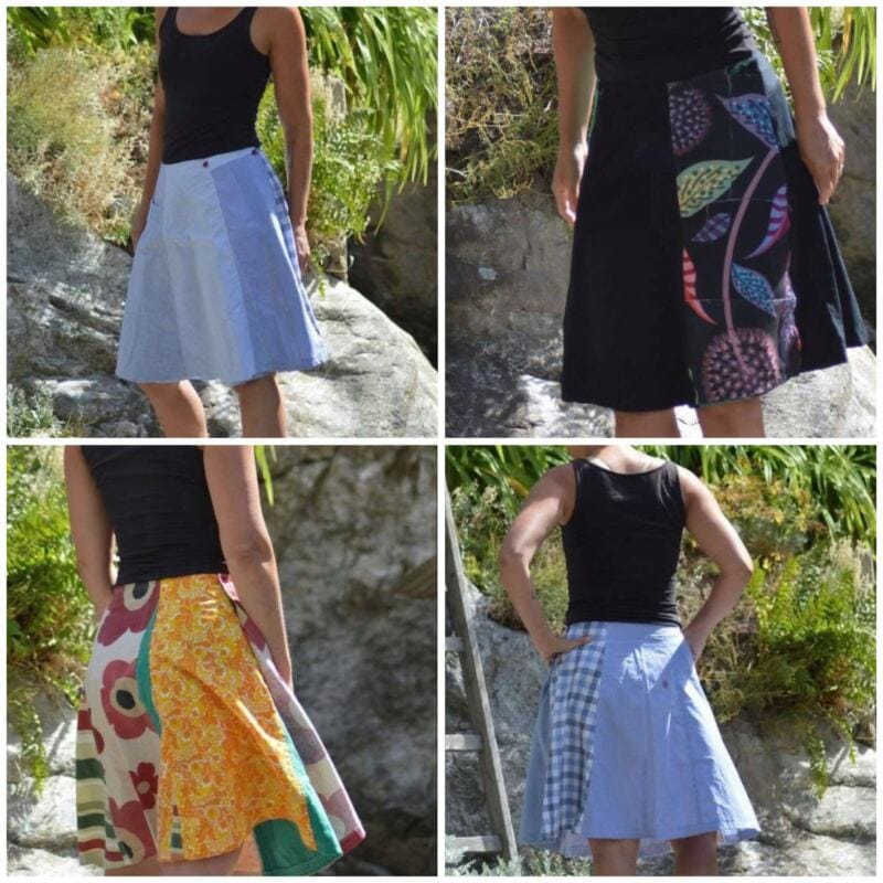 wrap skirt auntie yellow