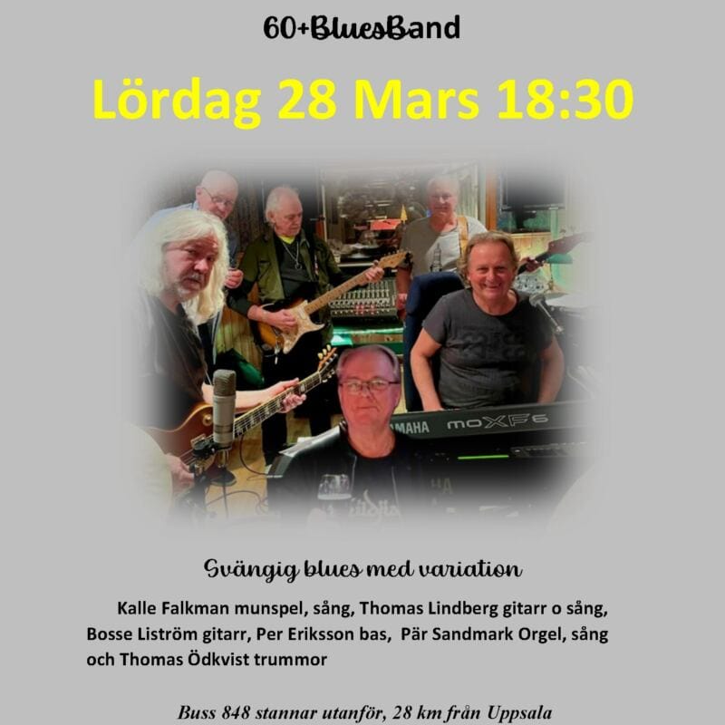 60+ Blues Band 4 60 bluesband 28 3 affisch